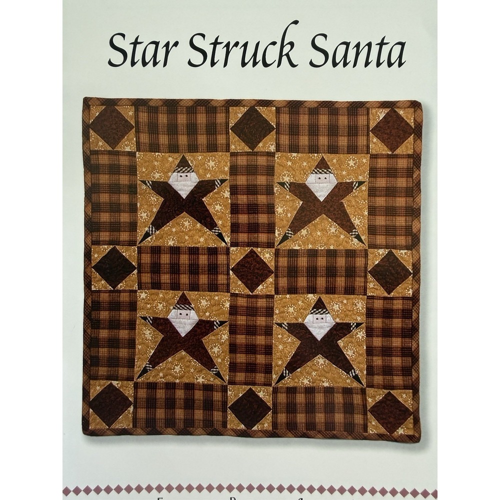 Star Struck Santa Christmas Quilt PATTERN 650 by Kim Halvorson for Sweet Peas
